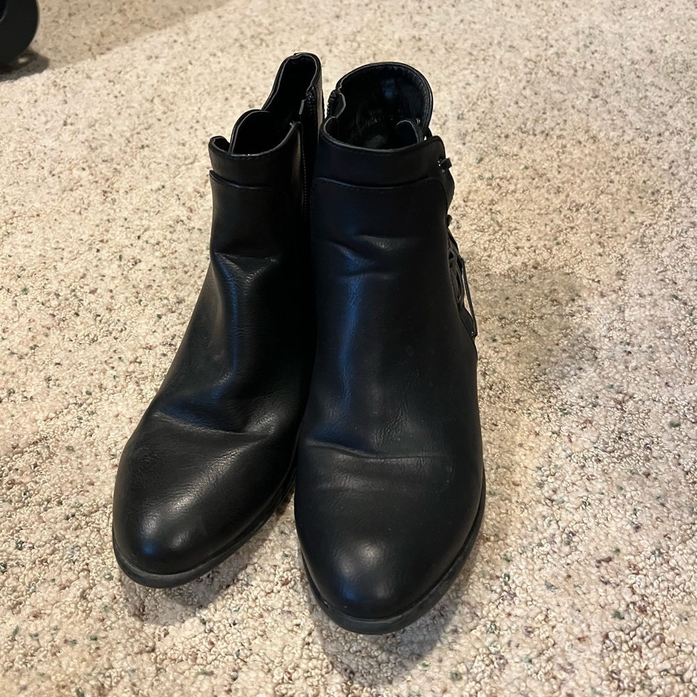 Charlotte Russe Black Ankle Booties